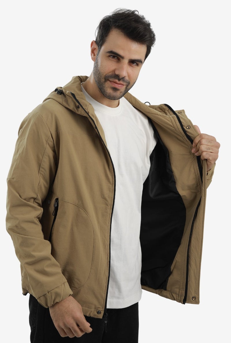 White Rabbit Men’s Soft Waterproof Hooded Jacket - Image 2